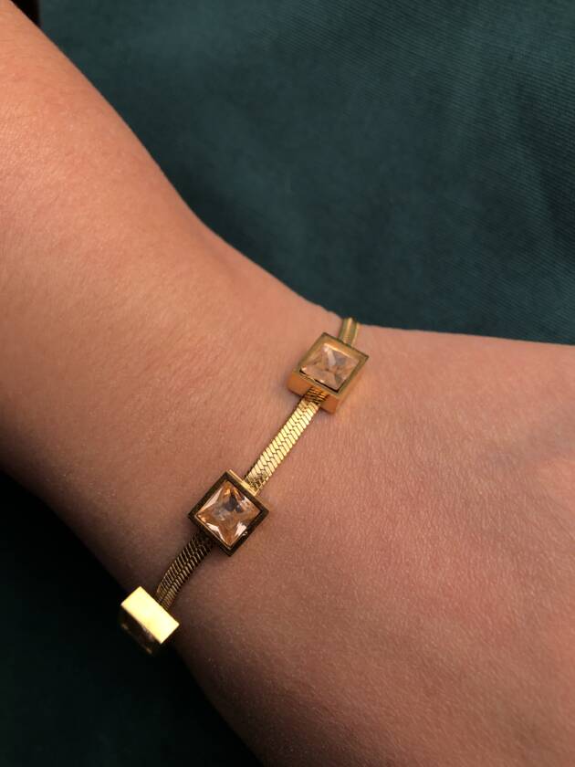 Square Crystal Bracelet